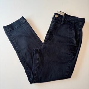 Everlane Straight Slim Leg Crop Jean Pant Size 6 Washed Black Casual Minimalist